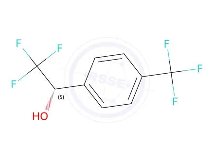 Chemical structure of (S)-2,2,2-Trifluoro-1-(4-(trifluoromethyl)phenyl)ethanol