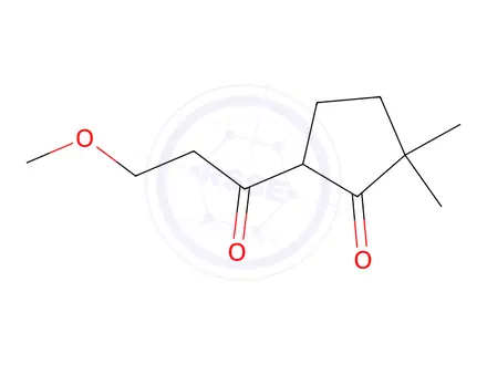 Chemical structure of 5-(3-Methoxypropanoyl)-2,2-dimethylcyclopentan-1-one