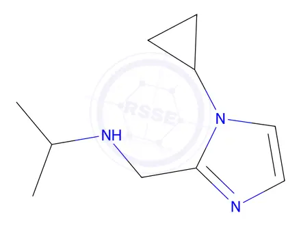 Chemical structure of N-((1-cyclopropyl-1h-imidazol-2-yl)methyl)propan-2-amine