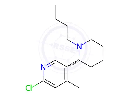 Chemical structure of 5-(1-Butylpiperidin-2-yl)-2-chloro-4-methylpyridine