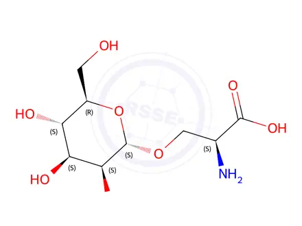 Chemical structure of O-α-D-mannopyranosyl-L-serine