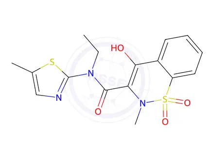 Chemical structure of Amido Ethyl Meloxicam (Meloxicam Impurity)