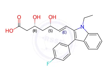 Chemical structure of Fluvastatin EP Impurity C