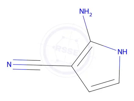 Chemical structure of 2-amino-1H-pyrrole-3-carbonitrile