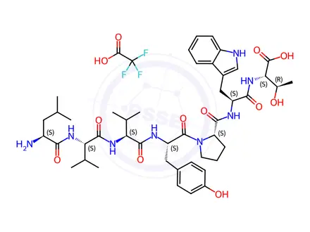 Chemical structure of Spinorphin Trifluoroacetate