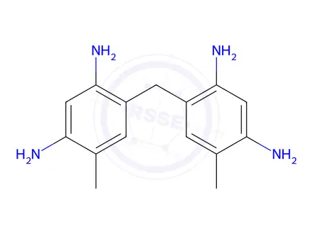Chemical structure of 1,3-Benzenediamine, 4,4'-methylenebis(6-methyl- (9CI)