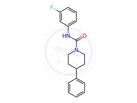 Chemical structure of N-(3-Fluorophenyl)-4-phenylpiperidine-1-carboxamide