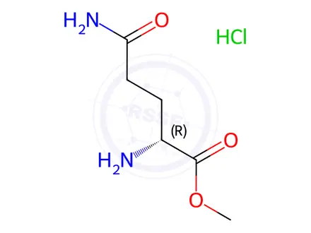Chemical structure of (R)-Methyl 2,5-diamino-5-oxopentanoate hydrochloride