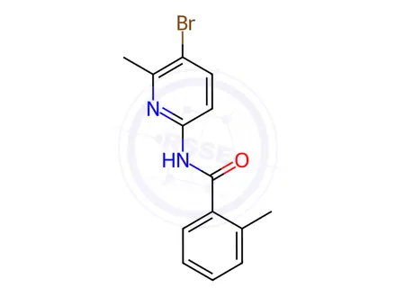 Chemical structure of N-(5-bromo-6-methylpyridin-2-yl)-2-methylbenzamide