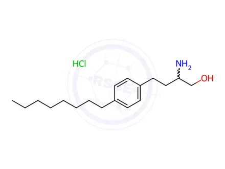 Chemical structure of beta-Amino-4-octyl-Benzenebutanol Hydrochloride