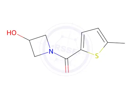 Chemical structure of 1-(5-methylthiophene-2-carbonyl)azetidin-3-ol