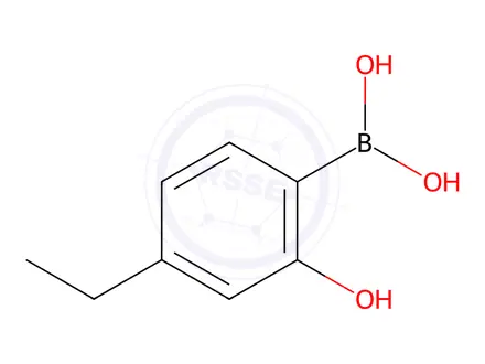 Chemical structure of Boronic acid, (4-ethyl-2-hydroxyphenyl)-(9CI)