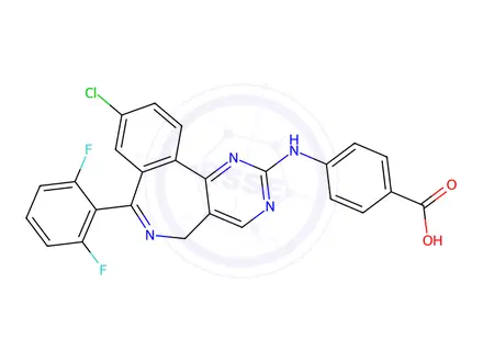 Chemical structure of MLN-8054, >98% (HPLC)