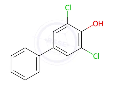 Chemical structure of 4-Hydroxy-3,5-dichlorobiphenyl