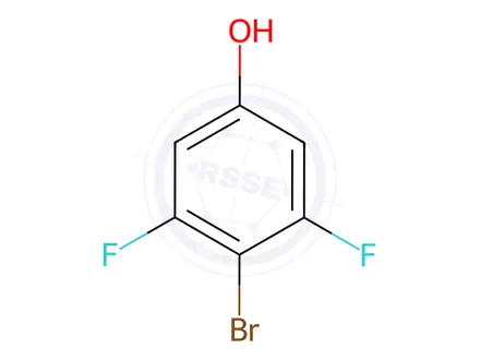 Chemical structure of 4-Bromo-3,5-difluorophenol