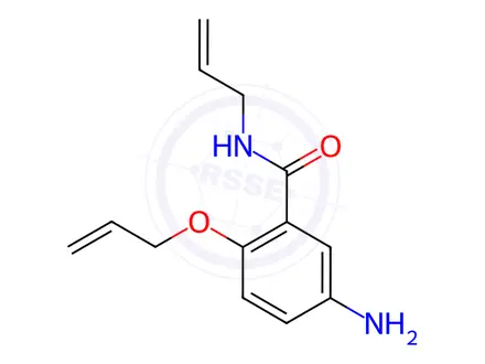Chemical structure of N-Allyl-2-(allyloxy)-5-aminobenzamide