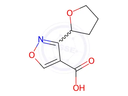 Chemical structure of 3-(Oxolan-2-yl)-1,2-oxazole-4-carboxylic acid