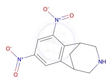 Chemical structure of 6,8-dinitro-2,3,4,5-tetrahydro-1H-1,5-methanobenzo[d]azepine