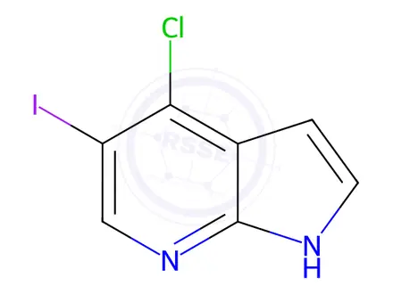 Chemical structure of 4-Chloro-5-iodo-1H-pyrrolo[2,3-b]pyridine