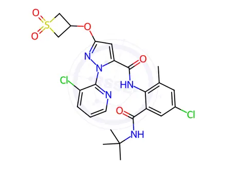 Chemical structure of Pioxaniliprole