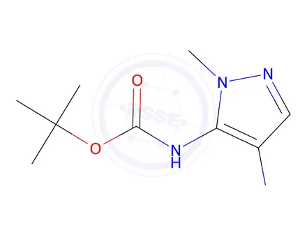 Chemical structure of TERT-BUTYL 4-AMINO-1-METHYL-1H-PYRAZOL-5-YLCARBAMATE