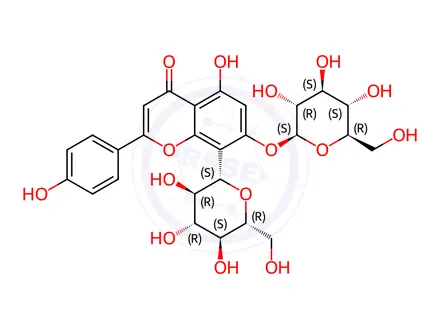 Chemical structure of Vitexin 7-glucoside