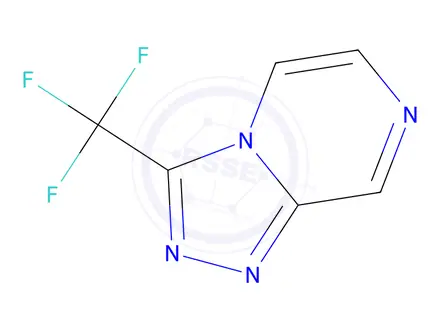 Chemical structure of 3-(Trifluoromethyl)-[1,2,4]triazolo[4,3-a]pyrazine