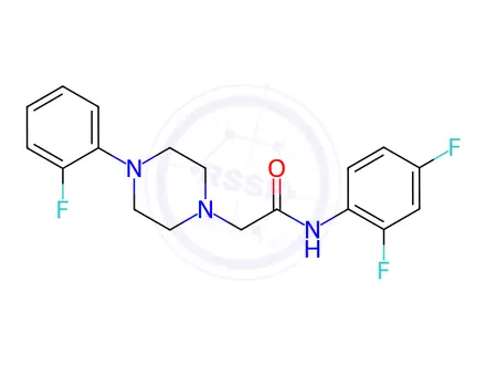 Chemical structure of n-(2,4-Difluorophenyl)-2-(4-(2-fluorophenyl)piperazin-1-yl)acetamide