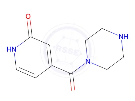 Chemical structure of 4-(piperazine-1-carbonyl)pyridin-2(1h)-one