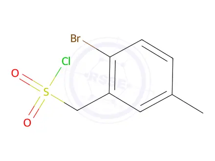Chemical structure of (2-Bromo-5-methylphenyl)methanesulfonyl chloride
