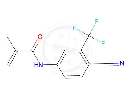Chemical structure of N-[4-Cyano-3-(trifluoromethyl)phenyl]-2-methylacrylamide