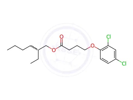 Chemical structure of 2-ethylhexyl 4-(2,4-dichlorophenoxy)butyrate