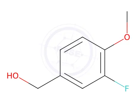 Chemical structure of 3-Fluoro-4-methoxybenzyl Alcohol