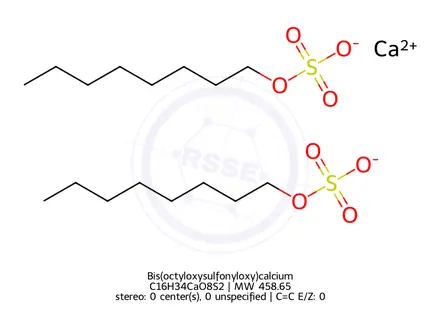 Chemical structure of Bis(octyloxysulfonyloxy)calcium