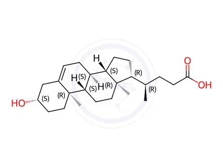 Chemical structure of Chenodeoxycholic Acid Impurity 19
