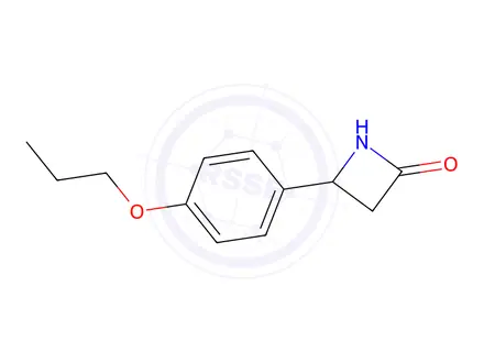 Chemical structure of 4-(4-Propoxyphenyl)azetidin-2-one