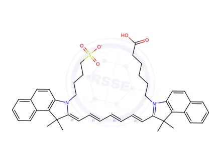 Chemical structure of Indocyanine Green Carboxylic Acid