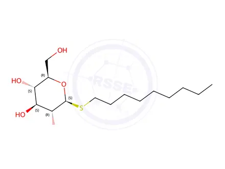 Chemical structure of Nonyl beta-D-thioglucopyranoside