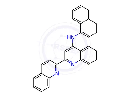 Chemical structure of N-(Naphthalen-1-yl)-[2,2'-biquinolin]-4-amine