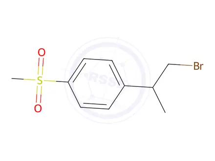 Chemical structure of 1-(1-Bromopropan-2-yl)-4-(methylsulfonyl)benzene