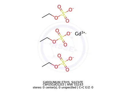Chemical structure of GADOLINIUM ETHYL SULFATE