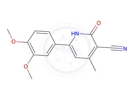 Chemical structure of 6-(3,4-Dimethoxyphenyl)-4-methyl-2-oxo-1,2-dihydropyridine-3-carbonitrile