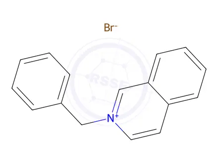 Chemical structure of 2-Benzylisoquinolin-2-ium bromide