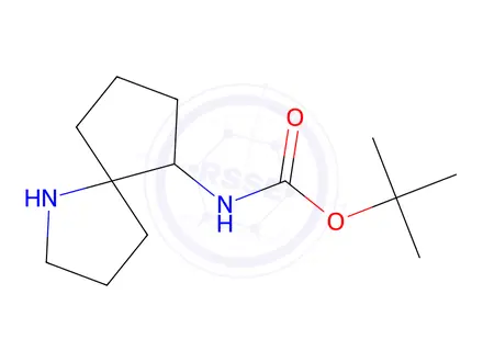 Chemical structure of Tert-butyl (1-azaspiro[4.4]Nonan-6-yl)carbamate