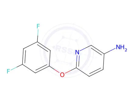 Chemical structure of 6-(3,5-difluorophenoxy)pyridin-3-amine