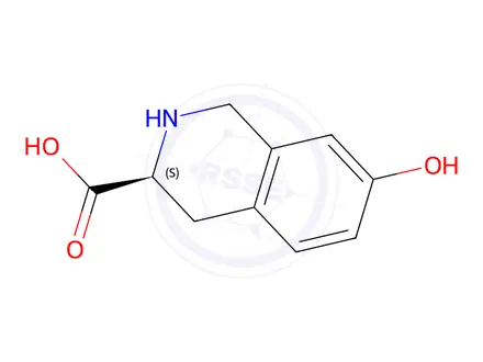 Chemical structure of L-7-Hydroxy-1,2,3,4-tetrahydroisoquinoline-3-carboxylic acid