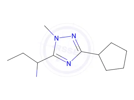 Chemical structure of 1-(3-Cyclopentyl-1-methyl-1h-1,2,4-triazol-5-yl)propan-1-amine