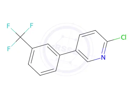 Chemical structure of 2-Chloro-5-(3-(trifluoromethyl)phenyl)pyridine