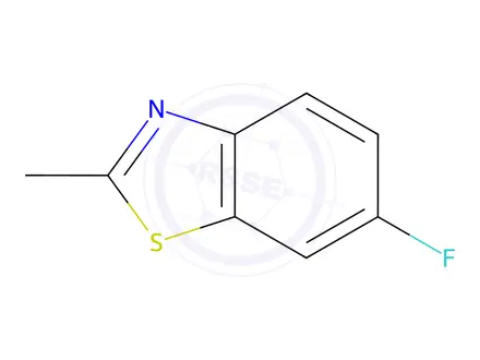 Chemical structure of 6-Fluoro-2-methylbenzothiazole