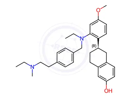 Chemical structure of Elacestrant Methyl Impurity